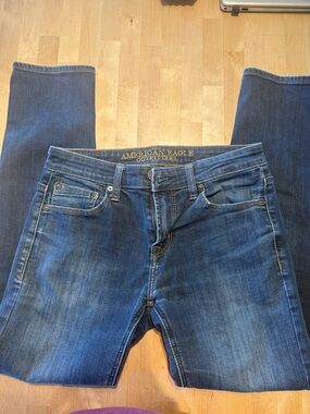 American Eagle Outfitters Men's Skinny Jeans - Dark Blue Wash